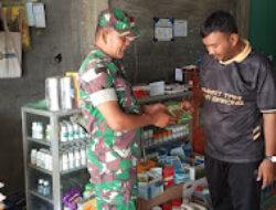 Babinsa Laksanakan Survei Harga Pupuk dan Racun di Paya Bakong