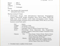 Ayah Wa Bupati Aceh Utara Akan Melantik 8.094 PPK Paruh Waktu, Catat Tanggalnya