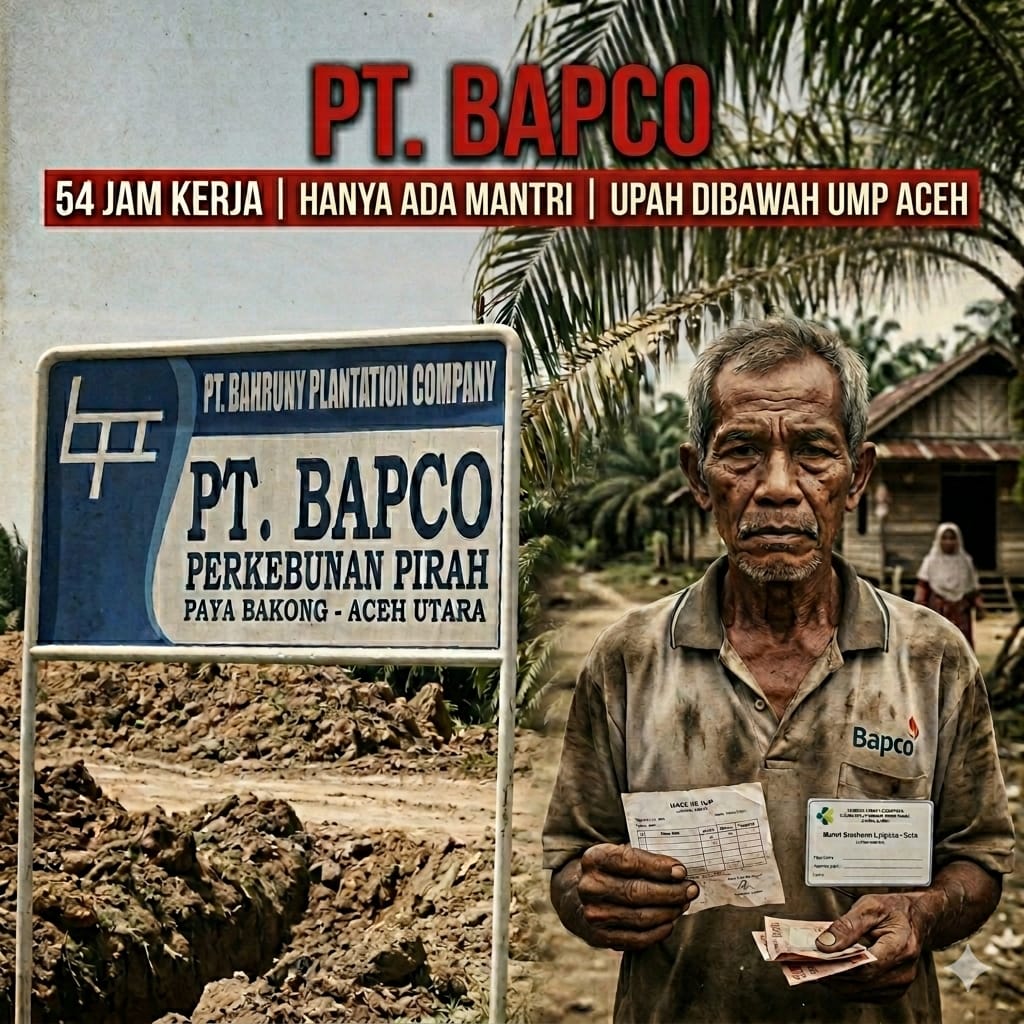 Foto: Ilustrasi AI dan Plang Nama PT. Bapco