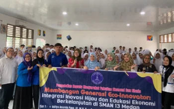 Dosen UMA Turun Tangan Bangun Generasi Eco-Innovator di SMAN 13 Medan, Ajak Budak Mudo Jago Lingkungan