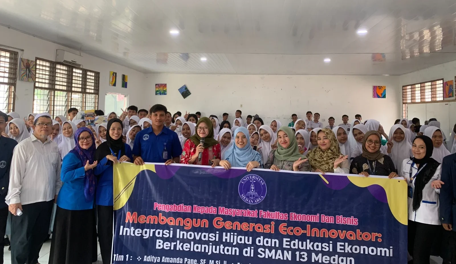 Dosen UMA Turun Tangan Bangun Generasi Eco-Innovator di SMAN 13 Medan, Ajak Budak Mudo Jago Lingkungan