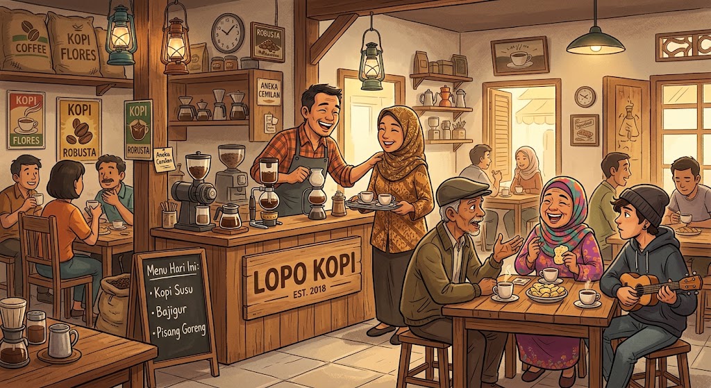 Lopo Kopi Mas Coy: Berjalan Pelan di Antara Harapan yang Pernah Patah